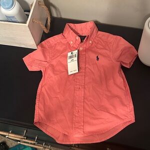 Polo by Ralph Lauren Toddler Coral Button Down Shirt